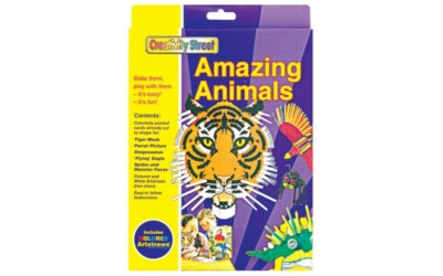 Creativity Street Amazing Animals Artstraws Kinder Bastelset 6 Designs Boxed Kit