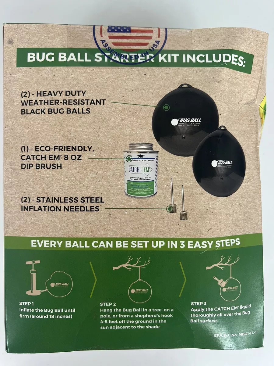 Bug Ball Starter Kit Biting Fly Trap, Eco Friendly (2 Pack