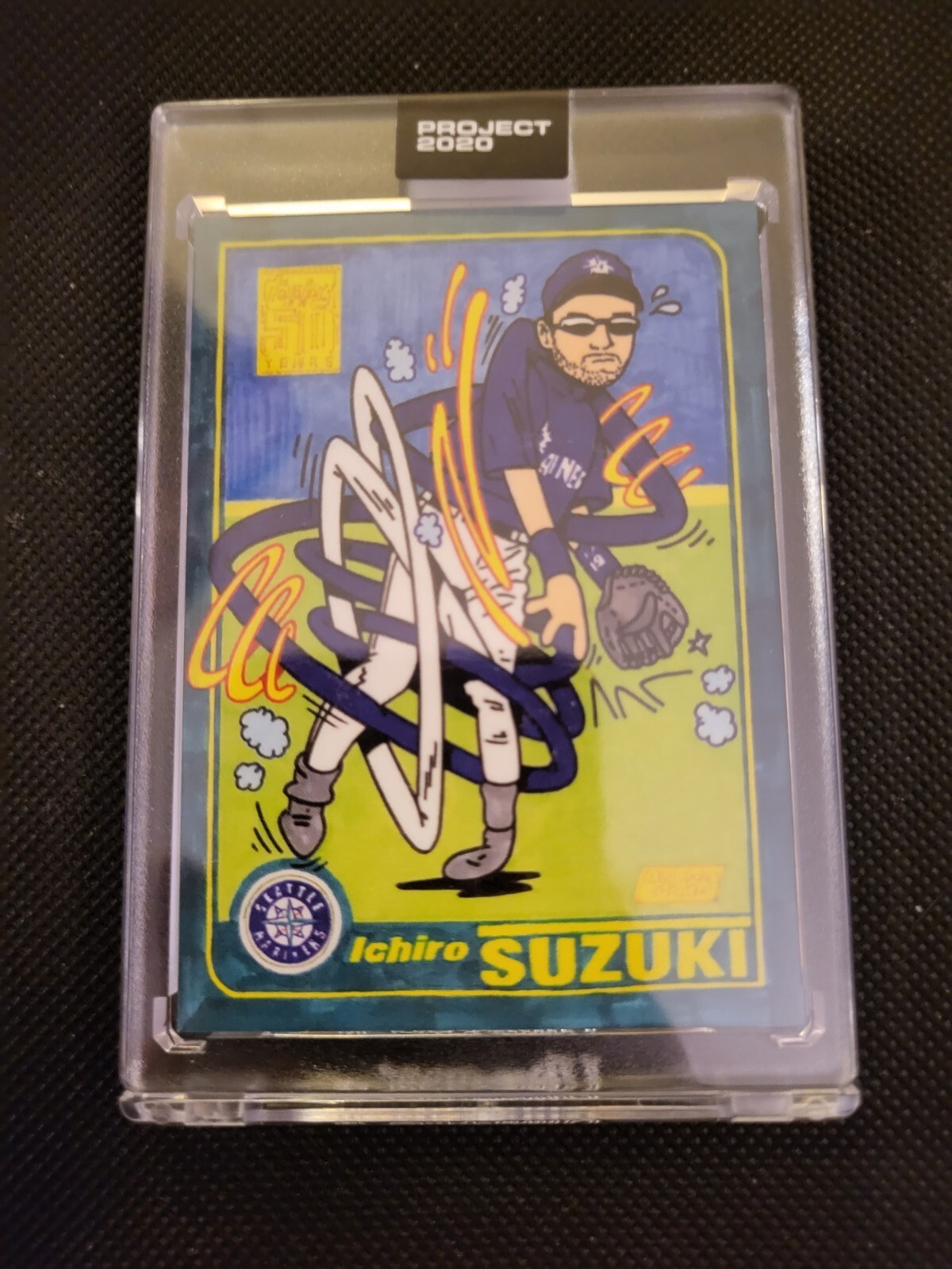TOPPS, PROJECT 2020, ICHIRO SUZUKI, DESIGNED BY ERMSY #22 Seattle Mariners