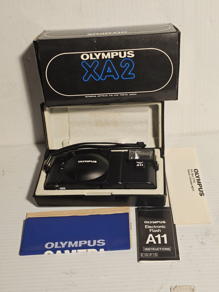 Rare New - Olympus XA2 Electronic with A11 Flash 35mm w/ Box