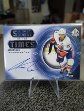 2020/21 SP Authentic - Anders Lee - AUTO Sign of the Times Hockey 🔥💥🔥