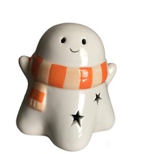 Ceramic LED Light Up Ghost 2022 Halloween Decor NWOT Target Bullseye