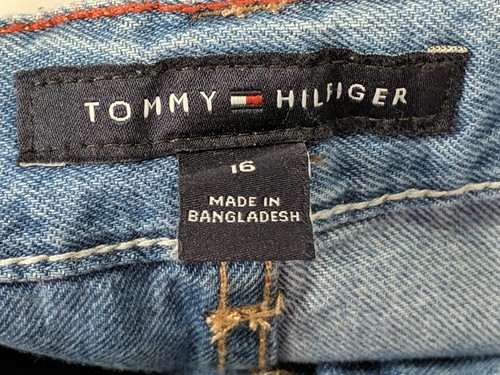 TOMMY HILFIGER Boy's Jean Shorts size 16R Two Tone Adj Waistband 100% Cotton NWT - Picture 12 of 19