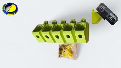 5 Stück Akkuhalter kompatibel mit für Ryobi 18V Wandmontage Akkuhalterungen