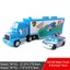thumbnail 119 - Disney Pixar Cars Mack Racer's Hauler Truck &amp; Racers Toy Car 1:55 Kids Gift New