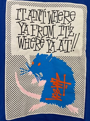 レアSTUSSY×DSM限定『THE RAT』Ｔシャツ OLDドーバー レアSTUSSY×DSM限定『THE RAT』Tシャツ OLDドーバー