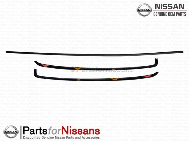 Kit de moldeo de parabrisas genuino Nissan JDM R32 Skyline 72750-04U60 Foto 2 de 2