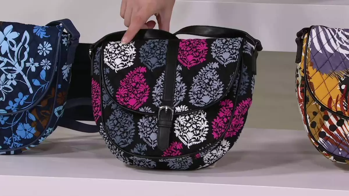 Vera bradley slim saddle bag sale