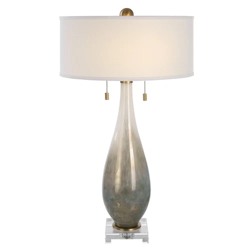 Cardoni Bronze Glass Table Lamp - Picture 1 of 6