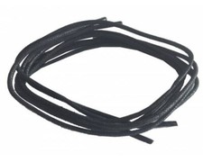Black round wax thin shoelaces- best waxed laces, don't lose strength when wet