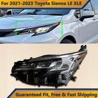 LED Headlight for 2021 2022 2023 Toyota Sienna LE XLE Left Driver LH No DRL