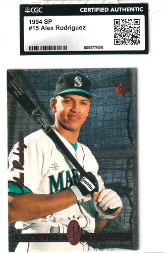 Alex Rodriguez 1994 Upper Deck SP base Rookie card CGC authenticated RC Seattle