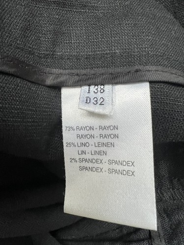 Auth. Blumarine black embellished rayon blend pants, sz.38(6), excellent - Picture 10 of 10