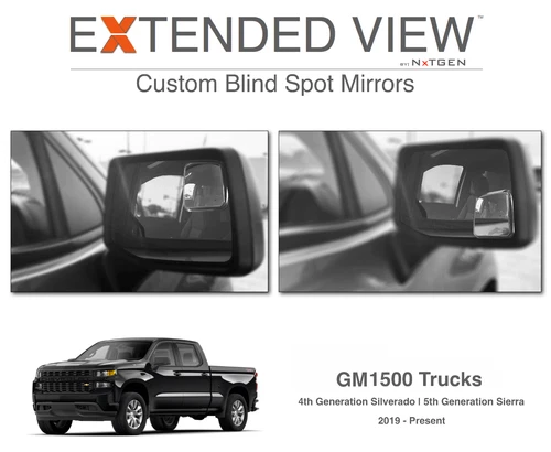 Silverado 1500 Blind Spot Mirrors |  4th Gen Chevy W/O Blind Spot Monitors 1PK