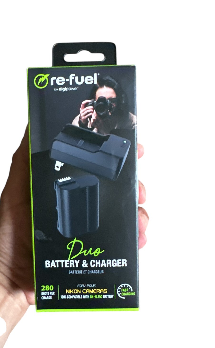 Digipower Digital camera battery & charger kit For Nikon EN-EL15C battery