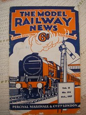 The Model Railway News Magazine October 1937 in reasonable condition for age