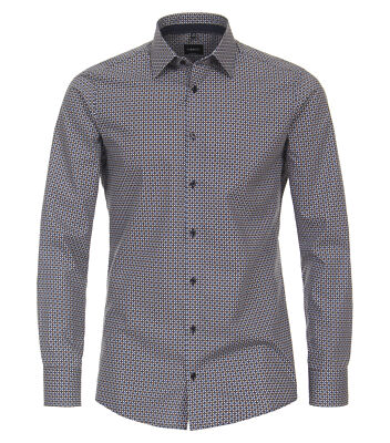 VENTI Klassisches Hemd Print Modern Fit