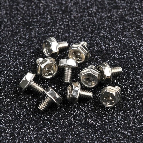 20x Motherboard Screws Computer Washer Gasket Brass Standoff 6.5mm 6-32-M3 - Afbeelding 13 van 21