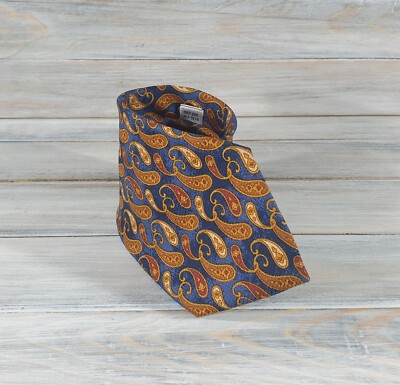 CERRUTI 1881 PARIS Mens Ties 100% Silk Navy Brown Made In France Fashion 
