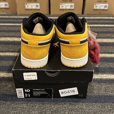 Air Jordan 1 Low Sail University Gold Black - Size 10 Air Jordan 1 Low Sail University Gold Black - Size 10