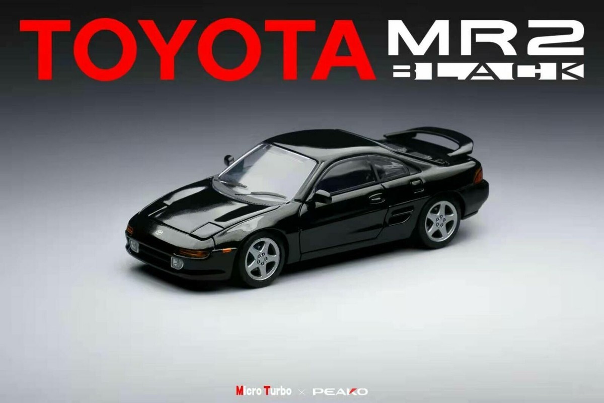 MicroTurbo 1:64 MR2 SW20 Pearl White or black Diecast Model Car in