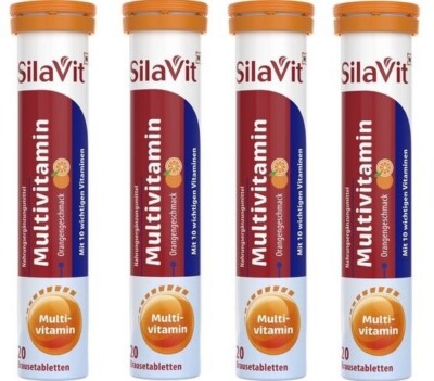 4x20 pcs SILAVIT  MULTIVITAMIN EFFERVESCENT TABLETS - ACTION