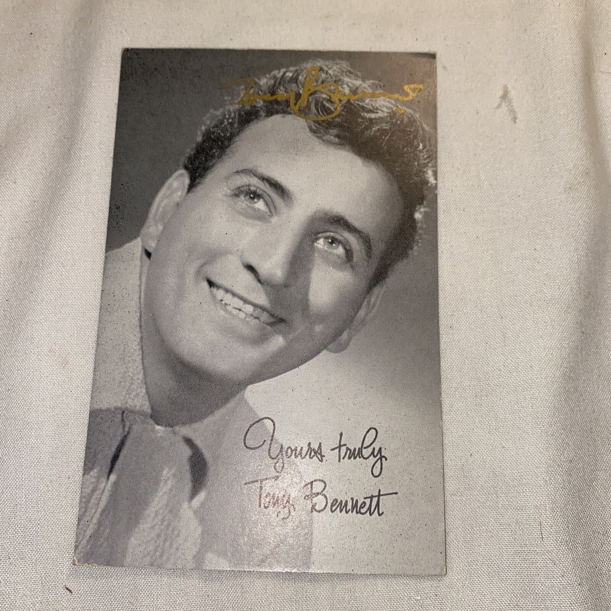 1950'S Autographed PICTURE ARCADE CARD SINGER TONY BENNETT | eBay