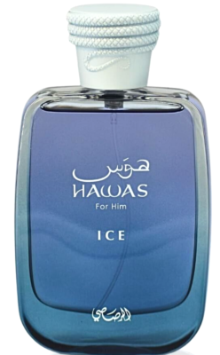 RASASI HAWAS ICE EAU DE PARFUM SPRAY FOR MEN 3.38 Oz / 100 ml