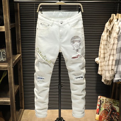 Men's Tide Brand White Jeans Stretch 