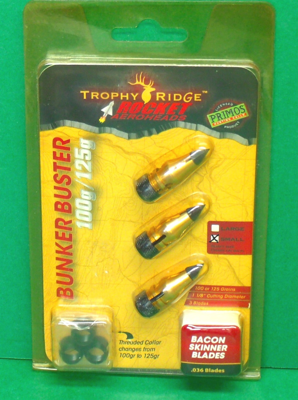 Trophy Ridge Rocket Aeroheads Bunker Buster Broadheads 100 or 125 gr