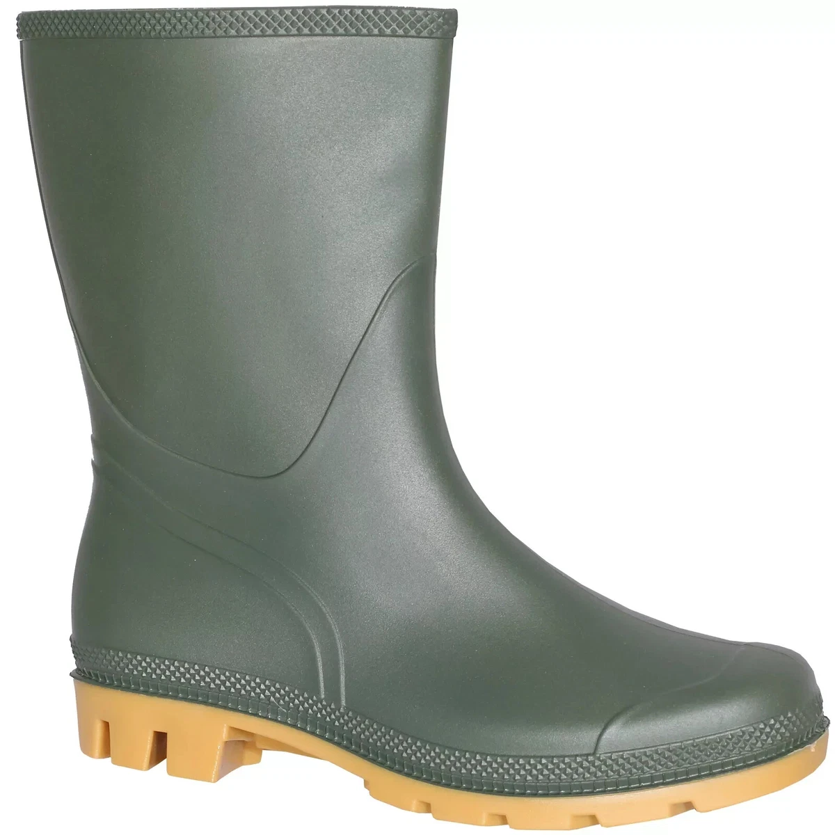 Harssidanzar Donna Stivali da pioggia corti Scarpe da giardino impermeabili Antiscivolo Caviglia Chelsea Boot per lavoro all'aperto HL216EU, Nero, Taglia 36