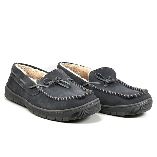 Eddie Bauer Woodland Mens Gray Suede 
