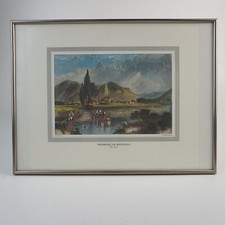Freiburg im  Breisgau um 1855 Stich-Nachdruck, ca.27,9 x 33,4cm im Rahmen