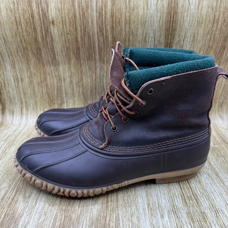 Botas de Invierno LaCrosse Para Hombre Talla 10 Forro Extraíble Cuero Marrón Impermeables Foto 3 de 4