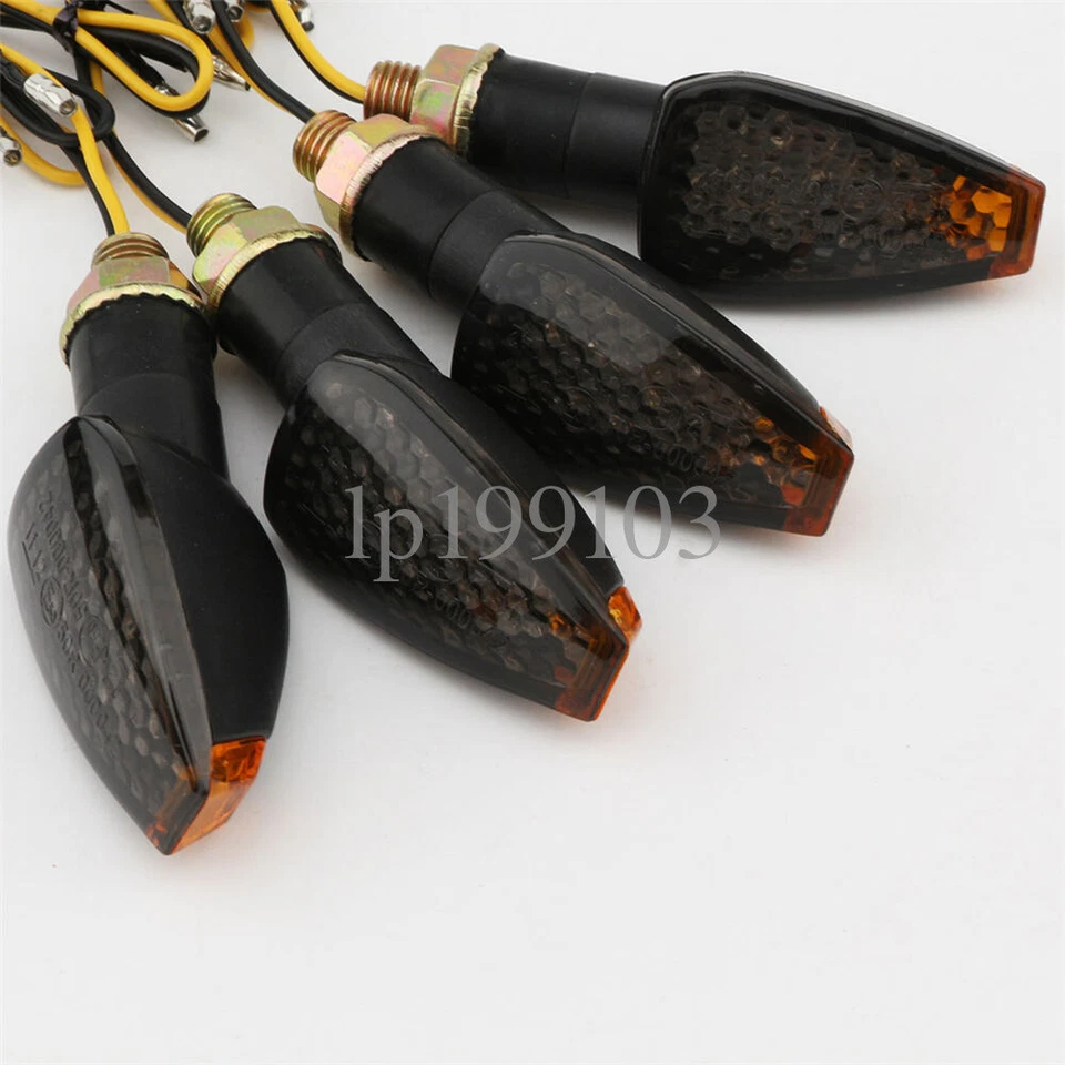 3.35"plastic LED Turn Signals Black Len For Suzuki Bandit GSF 1250S 400 600 1200 - Image 4 of 4