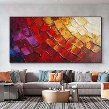 Modern Hand Painted Oil Painting On Canvas Abstract Wall Art Home Decor X266
