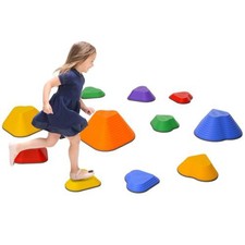Image of AIYAPLAY 11PCs Kids Stepping Stones, Non-Slip Stackable River Stones