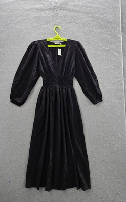 gap fit and flare midi dress Gap Smocked Square Neck Fit & Flare Midi Dress XXL Brown Peasant Satin Feminine