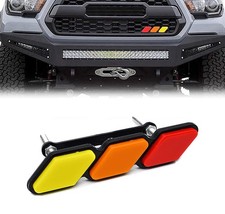 Tri-color Grille Grill Emblem Badge Decal For Toyota Rav4 Highlander Accessories