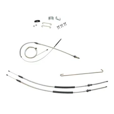 Parking Brake Cable Kit Complete 4 Speed Man 1968-72 Lemans Grand Prix OE Steel