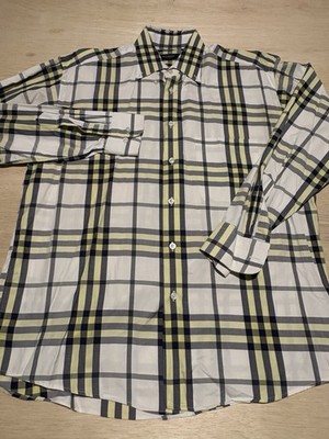 BURBERRY LONDON Men's Button-Up Nova Check Shirt Size M SEE DESC
