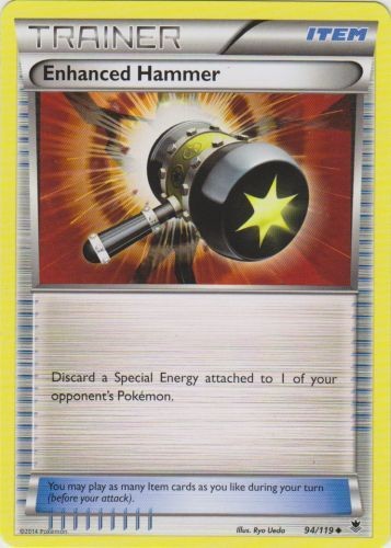Enhanced Hammer - 94/119 - Uncommon (Near Mint) Phantom Forces - Item Pokémon