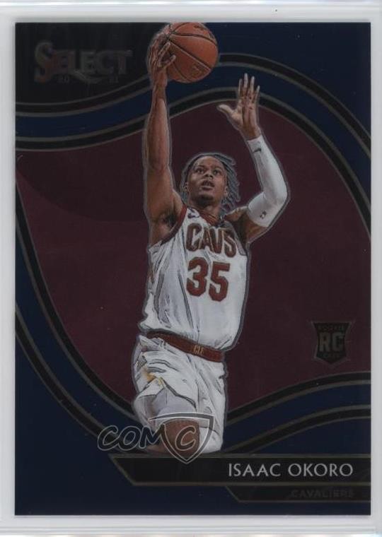 2020-21 Panini Select Courtside Retail Blue Isaac Okoro #296 Rookie RC