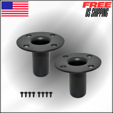 Metal Speaker Stand Top Hat Pole Mount Adapter for PA/DJ Cabinet 4.13"x3.29" 2Pk