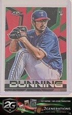 Dane Dunning Rookie Card FLAME FOIL 2021 Topps Fire 23 RC Parallel Texas Rangers. rookie card picture