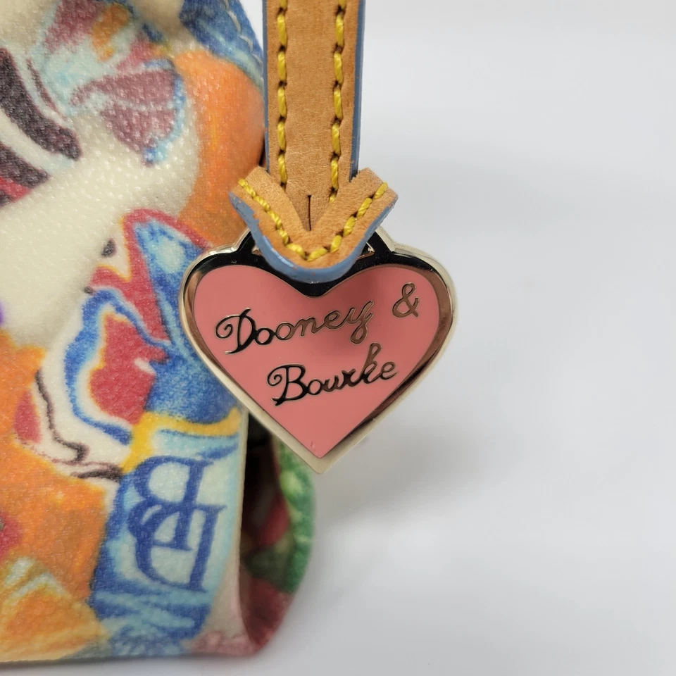 Bolso de hombro pequeño Dooney & Bourke Candy Wrapper colección Y2K estampado raro Foto 2 de 4