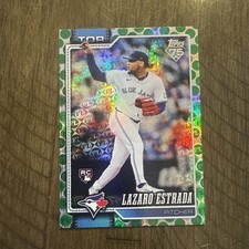 2026 Topps Series 1 Lazaro Estrada Rookie Spring Training Green Foil #/99