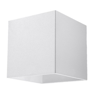 Wandleuchte Quad 1 G9 Weiß Aluminium Sollux SL.0059