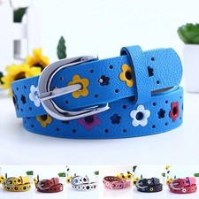 Lovely Baby Kids Boys Girls PU Leather Waist Belt Waistband Buckle Adjustable