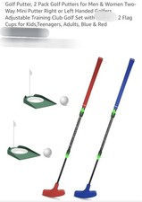 2 Pack Adjustable Golf Putters Men, Women, Kids